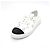 Chanel Sneakers da donna in pelle bicolore con logo CC Bianco - vista 2