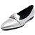 Hermès Scarpe basse Pegase Mini Kelly in pelle argento metallizzato da donna - vista 2
