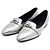 Hermès Scarpe basse Pegase Mini Kelly in pelle argento metallizzato da donna - vista 3