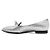 Hermès Scarpe basse Pegase Mini Kelly in pelle argento metallizzato da donna - vista 4