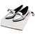 Hermès Scarpe basse Pegase Mini Kelly in pelle argento metallizzato da donna - vista 8