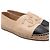 Chanel Sneakers bicolore in pelle di agnello beige con logo CC per donna Marrone - vista 10