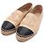 Chanel Sneakers bicolore in pelle di agnello beige con logo CC per donna Marrone - vista 6