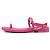 Chanel Sandali piatti trapuntati Hot Pink Gold CC da donna Rosa