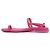 Chanel Sandali piatti trapuntati Hot Pink Gold CC da donna Rosa - vista 4