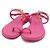 Chanel Sandali piatti trapuntati Hot Pink Gold CC da donna Rosa - vista 5
