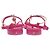Chanel Sandali piatti trapuntati Hot Pink Gold CC da donna Rosa - vista 8
