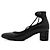 Dior Décolleté con cinturino da donna in pelle nera con borchie argentate Nero