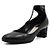 Dior Décolleté con cinturino da donna in pelle nera con borchie argentate Nero - vista 2