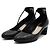 Dior Décolleté con cinturino da donna in pelle nera con borchie argentate Nero - vista 3