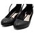 Dior Décolleté con cinturino da donna in pelle nera con borchie argentate Nero - vista 5