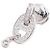 Hermès Orecchini Chaine d'Ancre Enchainee Oro Bianco e Diamanti Carat - vista 3