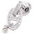 Hermès Orecchini Chaine d'Ancre Enchainee Oro Bianco e Diamanti Carat - vista 4