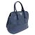 Prada Borsa Tote Viteo Daino con logo dorato Blu - vista 2