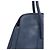 Prada Borsa Tote Viteo Daino con logo dorato Blu - vista 5