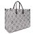 Louis Vuitton Borsa Tote e Borsa a Spalla OnTheGo GM Bianco - vista 13