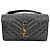 Saint Laurent Petit sac à bandoulière avec chaîne Monogram Noir