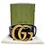 Gucci Breiter Ledergürtel Schwarz Inch