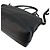 Prada Tote e borsa a tracolla in Vitello Daino Nero - vista 6