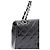 Chanel Borsa a tracolla Classic Medium in vernice con catena argentata Nero - vista 17