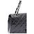 Chanel Borsa a tracolla Classic Medium in vernice con catena argentata Nero - vista 5