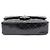 Chanel Borsa a tracolla Classic Medium in vernice con catena argentata Nero - vista 9