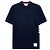 Thom Browne Kurzarm-T-Shirt mit Seitenarmband Navy Blau - Ansicht 6