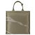 Burberry Borsa Shopper in cotone beige Marrone - vista 3