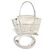 Bottega Veneta Mini borsa a tracolla White Arco Intrecciato Bianco