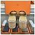 Hermès Sandali con tacco zeppa Eze Suede Beige Marrone - vista 5