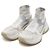 Louis Vuitton Sneakers Runaway Pulse da uomo in tela con monogramma bianco - vista 3