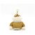 Prada Portachiavi e charm per borsa in shearling Soft Robot Multicolore - vista 4