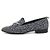 Chanel Mocassino in tweed da donna con pendente a moneta Multicolore