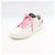 Chanel Sneaker con lacci da donna in pelle bianca con dettaglio logo viola Bianco - vista 2