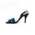 Hermès Sandali open-toe con slingback da donna in pelle scamosciata con logo blu - vista 4