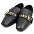 Louis Vuitton Mocassini flat Baya in pelle nera con monogramma da donna Nero - vista 3