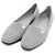 Hermès Mocassini Ballerina con glitter argento da donna - vista 3