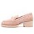 Chanel Mocassini da donna in scamosciato rosa con logo a cuore