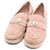 Chanel Mocassini da donna in scamosciato rosa con logo a cuore - vista 3
