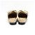 Chanel Sandali Mule da donna in agnello oro metallizzato con logo CC e catena - vista 6