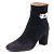 Hermès Botines de ante negro con hebilla plateada - vista 2