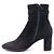 Hermès Botines de ante negro con hebilla plateada - vista 4