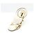 Louis Vuitton Sandali da donna con tacco martellato oro metallizzato D'oro - vista 2