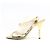Louis Vuitton Sandali da donna con tacco martellato oro metallizzato D'oro - vista 4