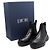 Dior Black Oblique Leather Combat Men's Chelsea Boots - view 7