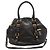Prada Borsa a tracolla in pelle nera con logo dorato Nero