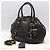 Prada Borsa a tracolla in pelle nera con logo dorato Nero - vista 2