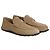 Hermès Mocassino Lazy in pelle di vitello scamosciata Beige Sabbia Marrone