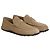 Hermès Mocassino Lazy in pelle di vitello scamosciata Beige Sabbia Marrone - vista 2