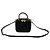 Gucci Sac Blondie à poignée supérieure rond en cuir noir avec anses entrelacées - vue 2